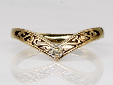 Diamond Chevron Ring | 0.01ct | SZ 4.5 | Supply