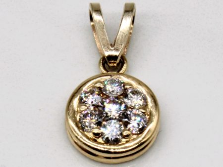 Diamond Cluster 14k Pendant | 0.40ctw | Online now