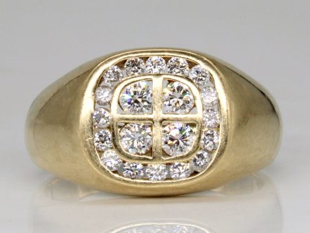 Diamond Grid Ring | 0.75ctw | SZ 10.25 | Supply