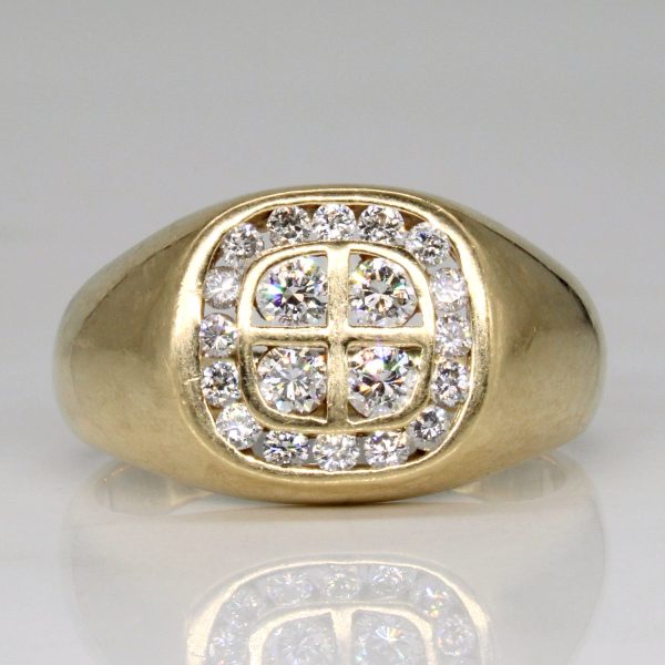 Diamond Grid Ring | 0.75ctw | SZ 10.25 | Supply