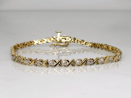 Diamond Bracelet | 0.08ctw | 7  | Cheap