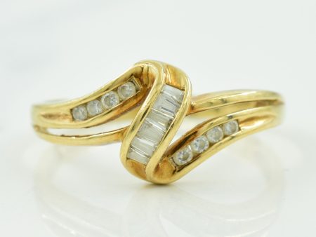 Diamond Bypass Ring | 0.22ctw | SZ 8.5 | Hot on Sale