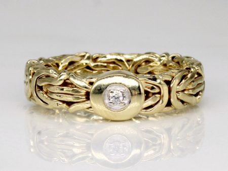 Byzantine Diamond 14k Ring | 0.005ct | SZ 7 | Cheap