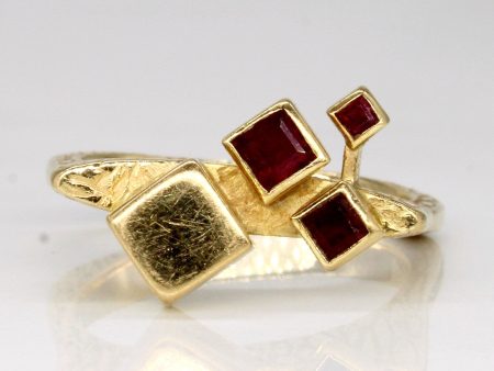 Cavelti  Abstract Ruby Ring | 0.37ctw | SZ 7.5 | For Discount