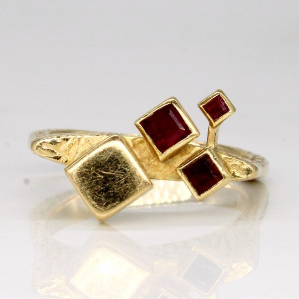 Cavelti  Abstract Ruby Ring | 0.37ctw | SZ 7.5 | For Discount